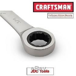 CRAFTSMAN 10 pc POLISHED COMBINATION RATCHETING WRENCH SET ALL METRIC 6MM-18MM