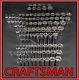 Craftsman 116pc 1/4 3/8 1/2 Dr Sae&metric Mm 6pt 12pt Ratchet Wrench Socket Set