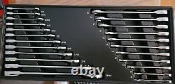 CRAFTSMAN 23pc FULL POLISH SAE & METRIC MM Ratcheting Box Wrench set