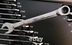 CRAFTSMAN 23pc FULL POLISH SAE & METRIC Ratcheting Box Wrench set new