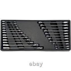 CRAFTSMAN 23pc FULL POLISH SAE & METRIC Ratcheting Box Wrench set new