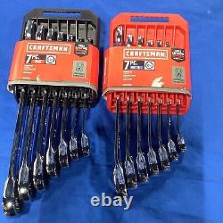 CRAFTSMAN 7 Piece Metric and 7piece SAE Ratcheting Wrench Sets