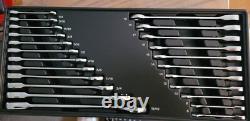 CRAFTSMAN HAND TOOLS 23pc FULL POLISH SAE & METRIC Ratcheting Box Wrench set