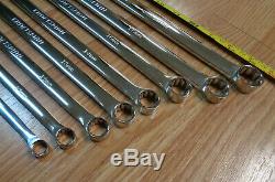 CRAFTSMAN Long Beam Double Box End RATCHETING WRENCH SET METRIC 8pc XL Polished
