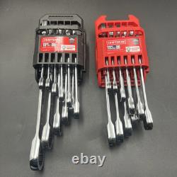 CRAFTSMAN Ratcheting Wrench Sets, Metric & SAE, (2)-11-Piece CMMT87021 & 87022