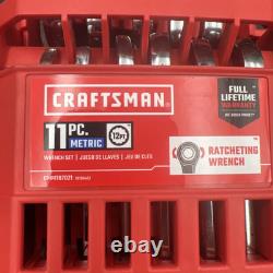 CRAFTSMAN Ratcheting Wrench Sets, Metric & SAE, (2)-11-Piece CMMT87021 & 87022