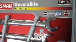 CRAFTSMAN USA 8 piece METRIC Reversible Lever RATCHETING WRENCH SET 8mm-18mm