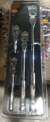 (Closeout) GearWrench 81230 Full Polish Flex Teardrop Ratchet Set Pack of 4