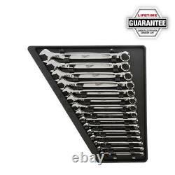 Combination Metric Standard Wrench Mechanics Tool Set 15-Piece Hand Tools