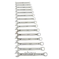 Combination Metric Standard Wrench Mechanics Tool Set 15-Piece Hand Tools