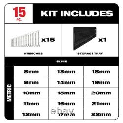 Combination Wrench Set Metric MM Mechanic Tool Open Close End Angle Beam Nut NEW