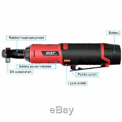 Cordless 3/8 Electric 12V Ratchet Wrench Tool Set