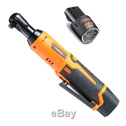 Cordless Electric Ratchet Wrench Set with 12V Lithium-Ion Battery & Charger Kit