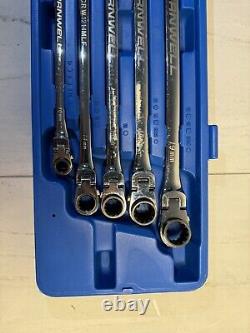 Cornwell 5pc Metric Extra Long Flex Ratcheting Box Wrench Set 8-19mm Ships ASAP