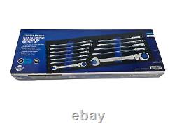 Cornwell Blue Power Crw12msfb 12pc 120t Metric Flex Combo Ratcheting Wrench Set