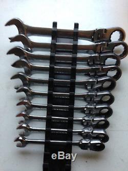 Cornwell CRW12MSFA 10pc Metric Flex Ratcheting Combination Wrench Set