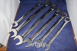 Cornwell Ratcheting Combination Wrench set of 6 CRW6S Large SAE Diesel Aviation