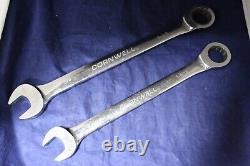Cornwell Ratcheting Combination Wrench set of 6 CRW6S Large SAE Diesel Aviation