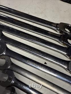 Cornwell SAE Ratcheting Combination Wrench SET 8 Piece Set T10