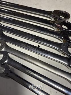 Cornwell SAE Ratcheting Combination Wrench SET 8 Piece Set T10