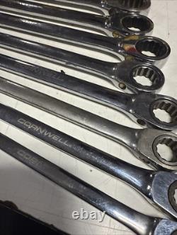 Cornwell SAE Ratcheting Combination Wrench SET 8 Piece Set T10