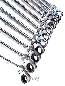 Cornwell Tools BPRW12MFST 11 Piece 72 Tooth Metric Flex Combo Ratchet Wrench Set