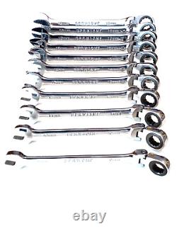 Cornwell Tools BPRW12MFST 11 Piece 72 Tooth Metric Flex Combo Ratchet Wrench Set