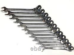 Cornwell Tools BPRW12MFST 12 Piece 72 Tooth Metric Flex Combo Ratchet Wrench Set