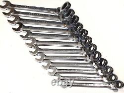 Cornwell Tools BPRW12MFST 12 Piece 72 Tooth Metric Flex Combo Ratchet Wrench Set