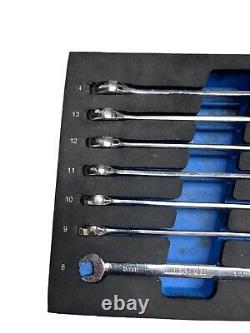 Cornwell Tools Blue Power BPRW12MFST 12 Pc Metric Flex Ratchet Wrench Set