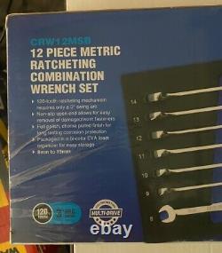 Cornwell Tools CRW12MSB 12pc 120-Tooth Metric Ratcheting Combination Wrench Set