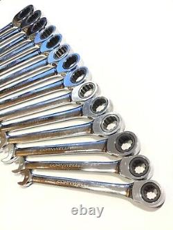 Cornwell Tools CRW15MS 15 Piece 12Pt Metric RATCHETING Combination Wrench Set