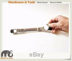 Cr-V Flexi Ratchet Head Flare Nut Brake Pipe Spanner Wrench4/5/6pc Set Option