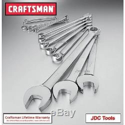 Craftsman 13 pc Professional Full Polish Long Combination Metric MM Wrench Set