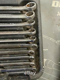 Craftsman 16pc 12pt. SAE Combination Wrench Set, VA Series, USA, 1/4 to 1-1/8