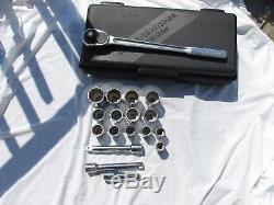 Craftsman 18 Piece (Inch) 3/4 Inch Drive Socket Wrench Set Ratchet VL- 44804 USA