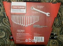 Craftsman 20 Piece Pc Ratcheting Combination Wrench Set Standard SAE and Metric