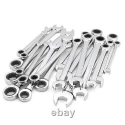Craftsman 20 Piece Pc Ratcheting Combination Wrench Set Standard SAE and Metric