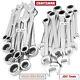 Craftsman 20 Pc Combination Ratcheting Wrench Set Metric Mm Standard Sae New 10