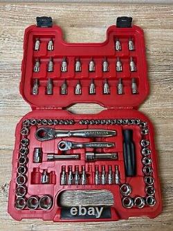 Craftsman 29308 Max Axess Pass Thru Socket Ratchet Wrench Set METRIC/SAE 1/4 3/8