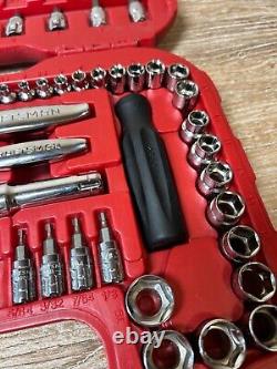 Craftsman 29308 Max Axess Pass Thru Socket Ratchet Wrench Set METRIC/SAE 1/4 3/8