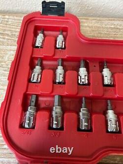 Craftsman 29308 Max Axess Pass Thru Socket Ratchet Wrench Set METRIC/SAE 1/4 3/8