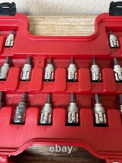 Craftsman 29308 Max Axess Pass Thru Socket Ratchet Wrench Set METRIC/SAE 1/4 3/8