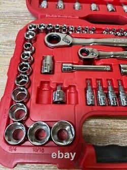 Craftsman 29308 Max Axess Pass Thru Socket Ratchet Wrench Set METRIC/SAE 1/4 3/8