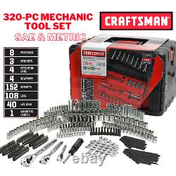 Craftsman 320 Piece Mechanic's Tool Set With 3 Drawer Case Box #311 254 230