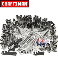 Craftsman 325 Mechanic's Tool Set Easy to Read with 3 Drive Sizes Inch / Metric