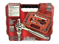 Craftsman 41 pc. Piece 1/4 & 3/8 inch Drive Max Axess Socket Wrench Set 41484