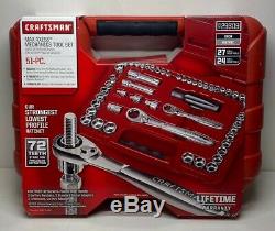 Craftsman 51 pc. 1/4 in and 3/8 in Drive Max Axess Mechanics Socket Wrench Set
