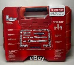 Craftsman 51 pc. 1/4 in and 3/8 in Drive Max Axess Mechanics Socket Wrench Set