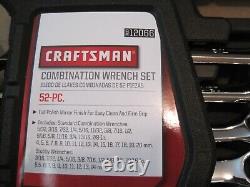 Craftsman 52 Piece Combination Wrench Set Inch & Metric Sae Midget- 70699 New